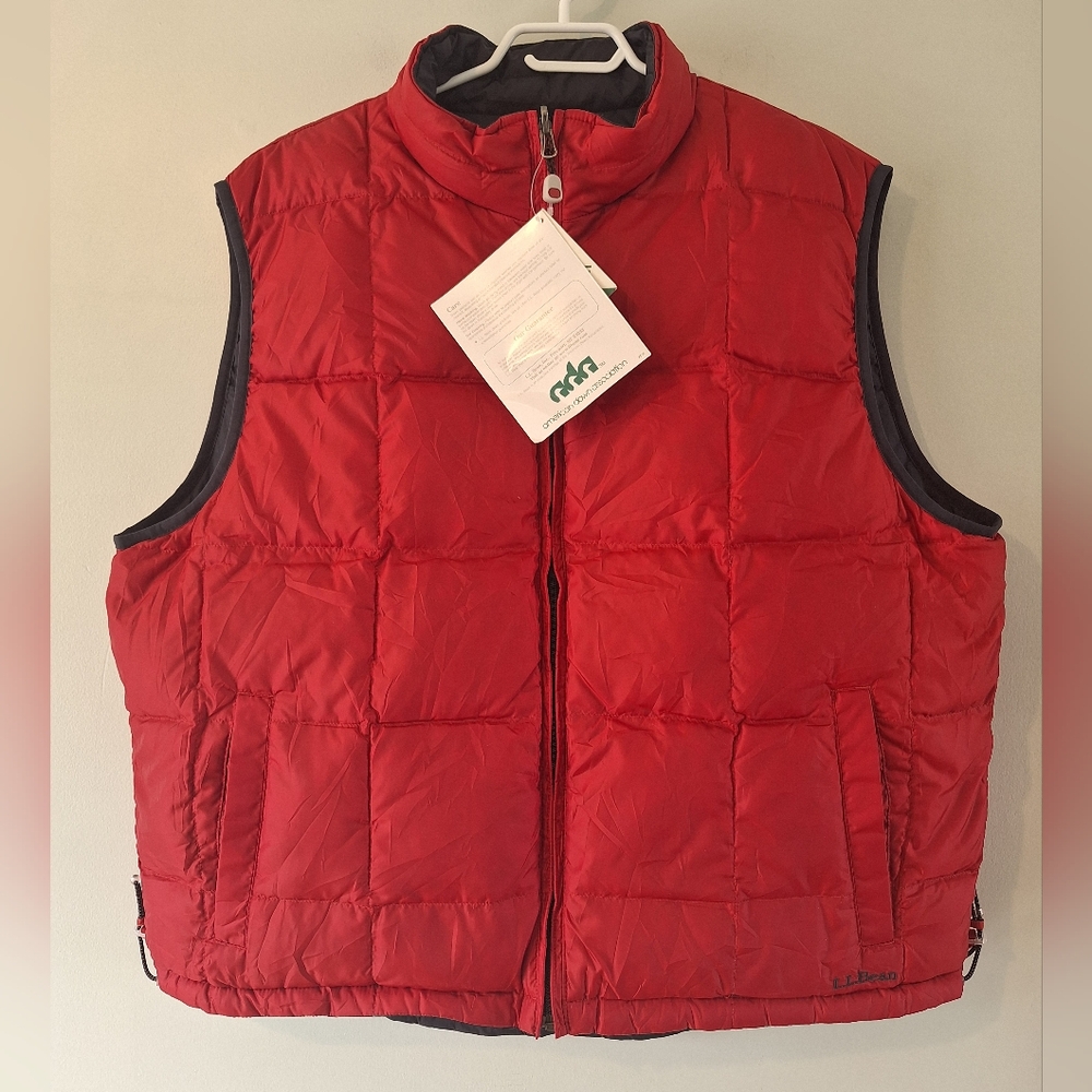 L.L Bean Reversible Down Puffer Vest - XL
